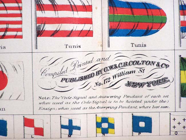 "National and Commercial Flags of All Nations" published by G.S. Colton, New York, in 1868 — image 3